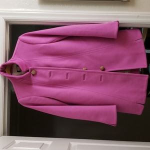 J Crew Pink Wool Coat